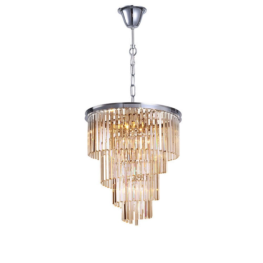 Люстра Helix chrome/amber