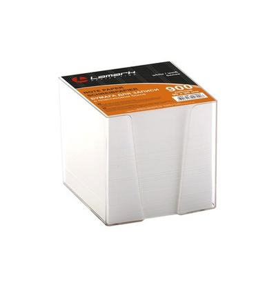 Блок бумаги в боксе 9*9*9 Lamark белая NT0070