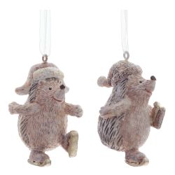 GAEM Изделие декоративное подвесное "Ёжик", L3,5 W3,5 H6 см, 2в.