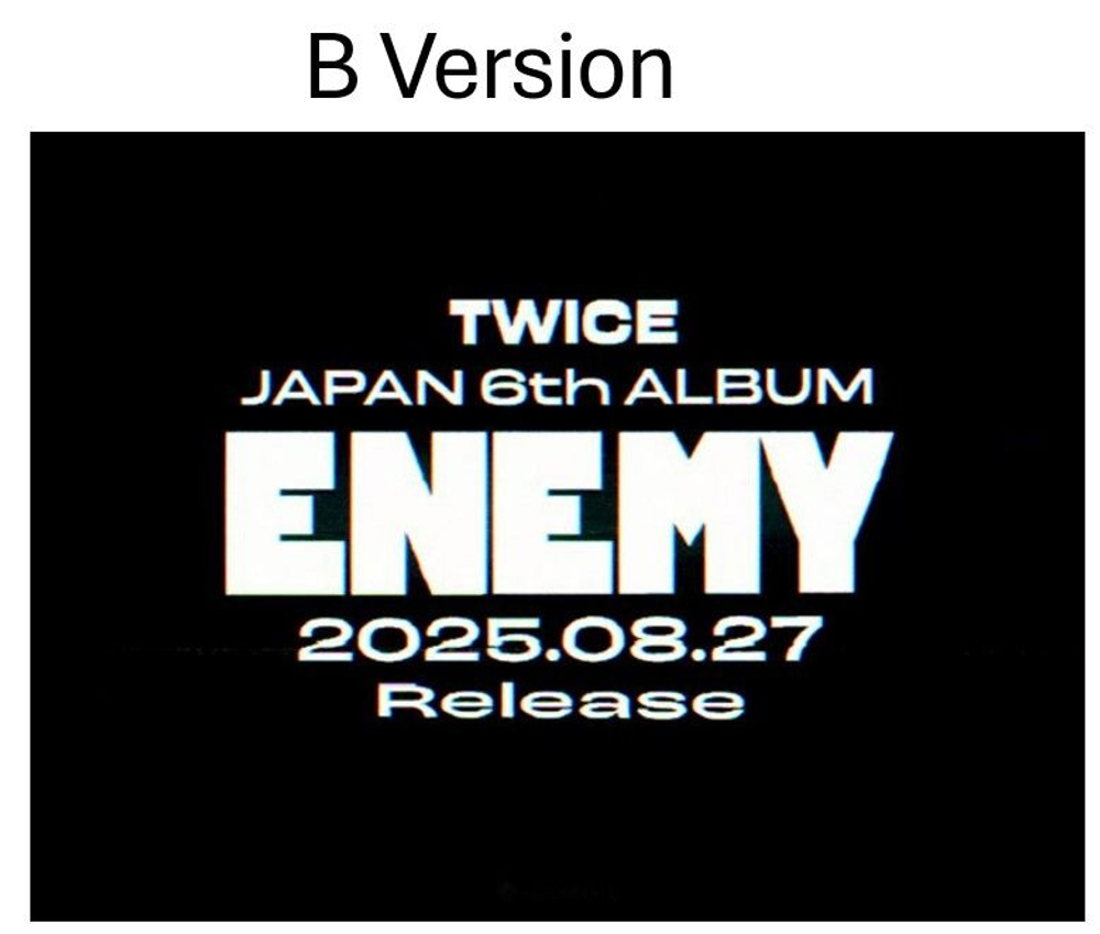 Альбом TWICE - ENEMY Japan 6th Album LIMITED Edition B Version