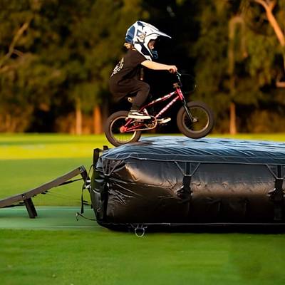 Надувная подушка «LandAir» для приземления и трюков, 4,5×3,5×0,46 м