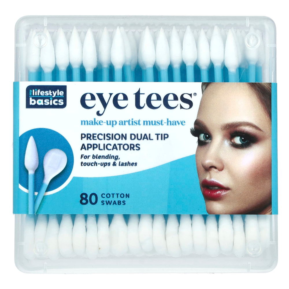 Fran Wilson, Eye Tees, точное аппликатор с двумя кончиками, 80 ватных палочек
