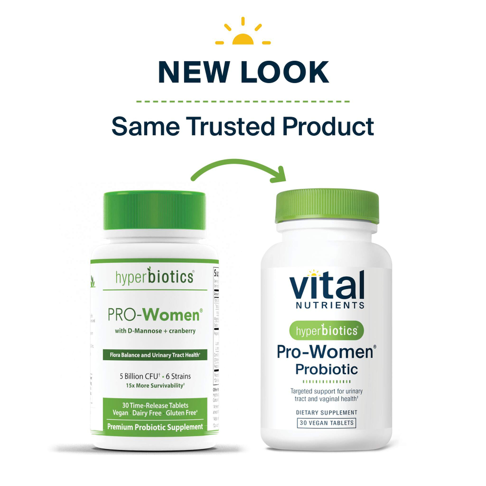 Vital Nutrients, Hyperbiotics®, пробиотик Pro-Women®, 30 веганских таблеток