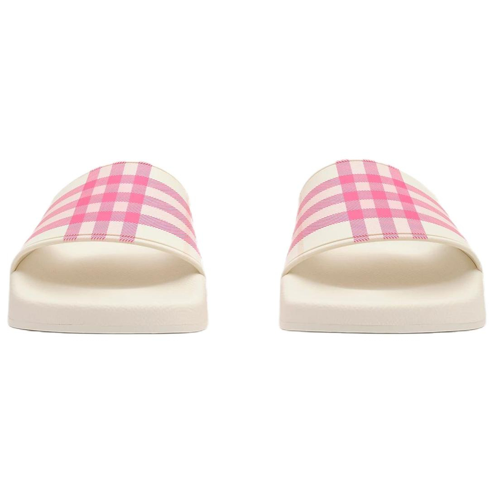 Burberry Slide Slippers Women"s Pink White