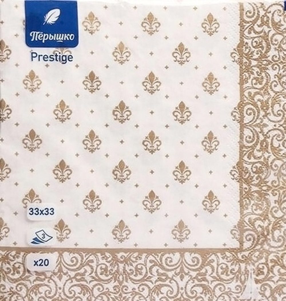 Pero Prestige Салфетки 33*33см 3-сл Маркиз1/20шт