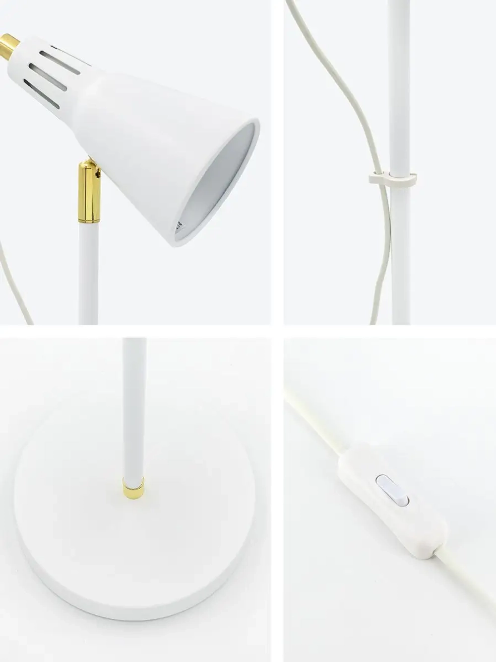 Торшер напольный с абажуром стальной