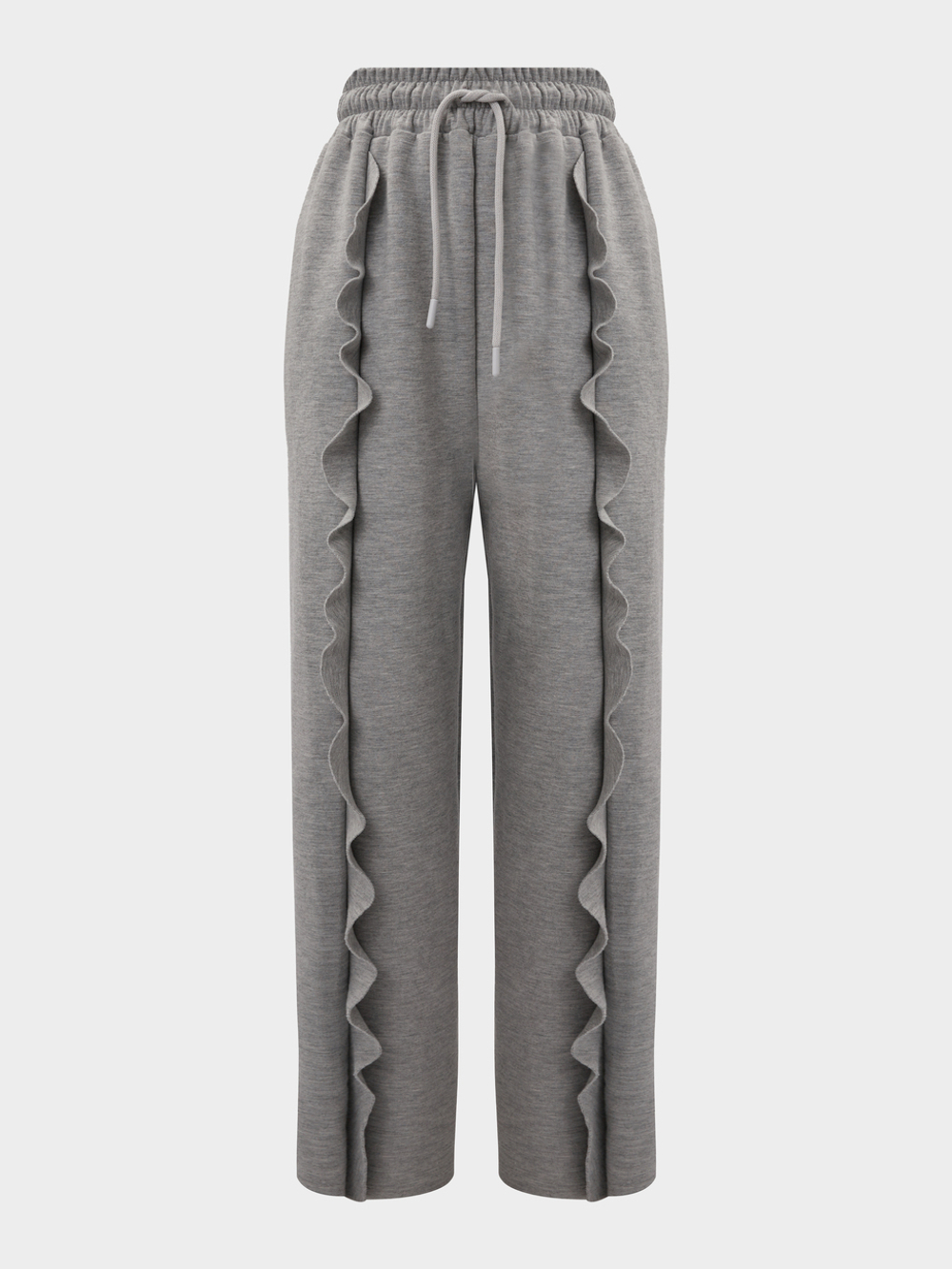Брюки с воланами / grey