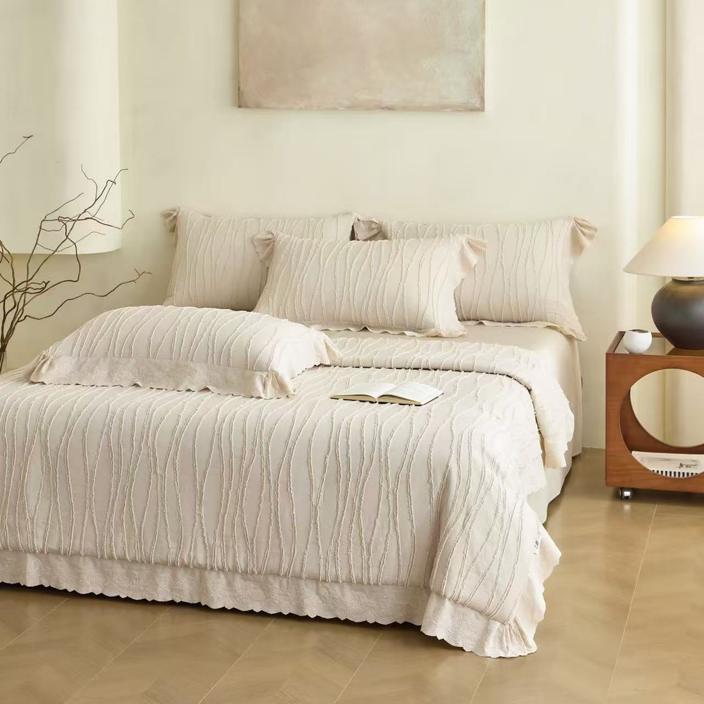 Одеяло «Вареный хлопок» 200х230 | бежевый