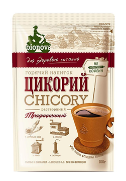 Напиток из цикория т.з. "Бионова" с шиповником, 100 гр.