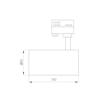 Трековый светодиодный светильник Arlight LGD-Calipso-4TR-R85-30W Day4000-Mix 046737