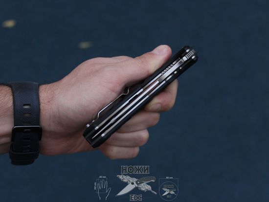 Складной нож НОКС Мангуст-2С 337-100406 c клинком из стали D2, рукоять G10