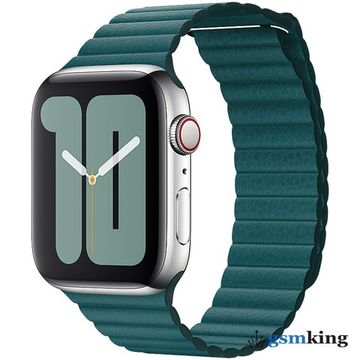 Apple Leather Loop for Apple Watch 42|44|45|49mm Forest Green «Зелёный лес» MTH72ZM/A