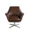 Поворотное кресло Angel Cerda 5093 из коричневой кожи