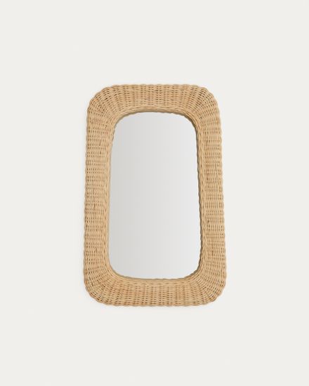 Зеркало из ротанга Zilna 38 x 59 см