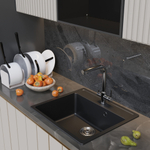 Мойка ML-GM15 КОМФОРТ ультра-черная (344), 560*500*180мм