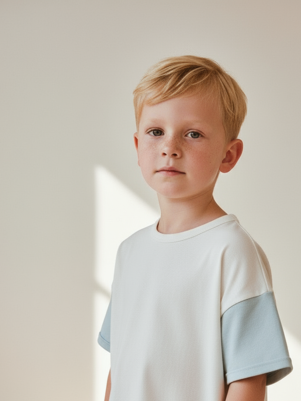 Футболка детская MIX молочный/мятный