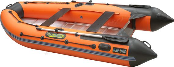 Лодка надувная Адмирал 340SL оранжево - черный