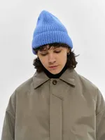 Шапка FOS Бини Вязаная голубая