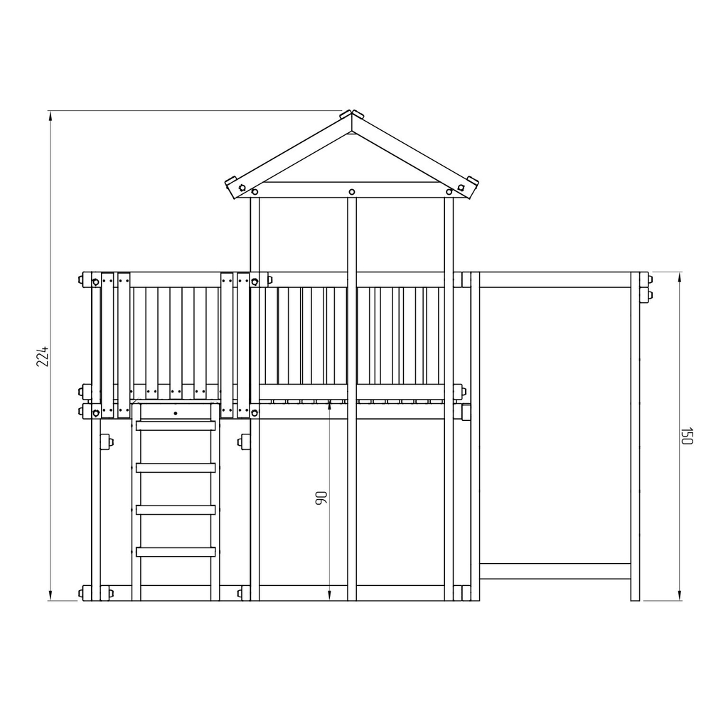 Домашний игровой комплекс ДК5Р Можга красная звезда