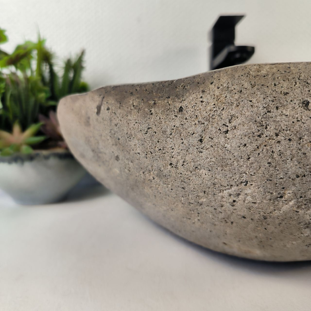 Каменная раковина из речного камня RS-05313 (48*41*15) 0856 из натурального камня