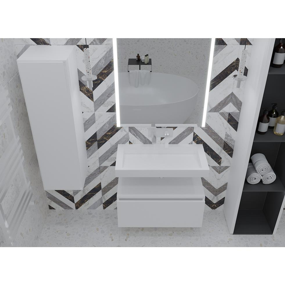 Тумба Armadi Art Flat Valessi Uno-S 100см 897-100-W,WHITE глянец