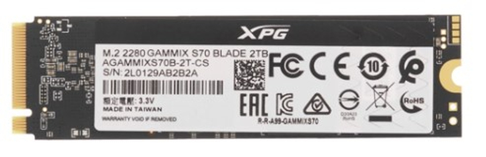 Накопитель SSD M.2 2280 ADATA AGAMMIXS70B-2T-CS