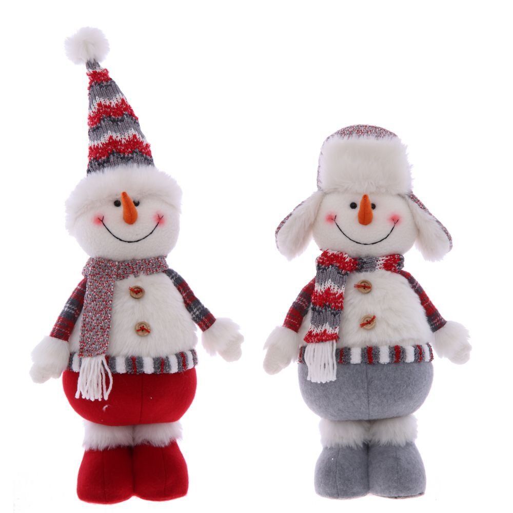GAEM Игрушка набивная "Снеговик", с колпаком, L24 W13 H56/40 см, 2в.