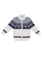 Кофта вязаная на молнии " Птичка"