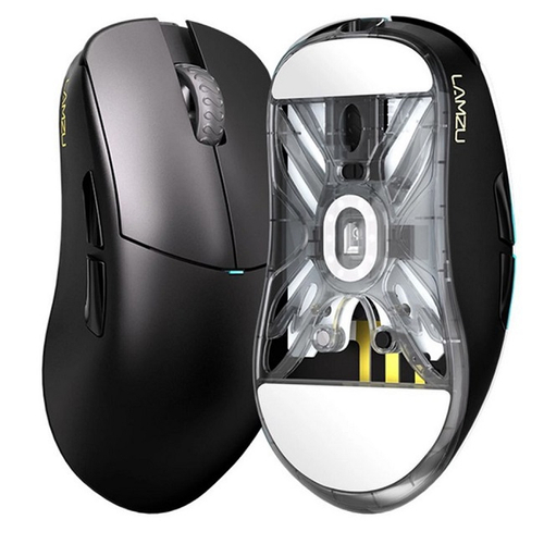 Мышь беспроводная LAMZU Atlantis V2 Nordic MCU 4K, черный (ATL-BLK-OG-V2-4K)