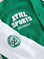 Бомбер для мальчика Next AV0-041, Зеленый, Белый