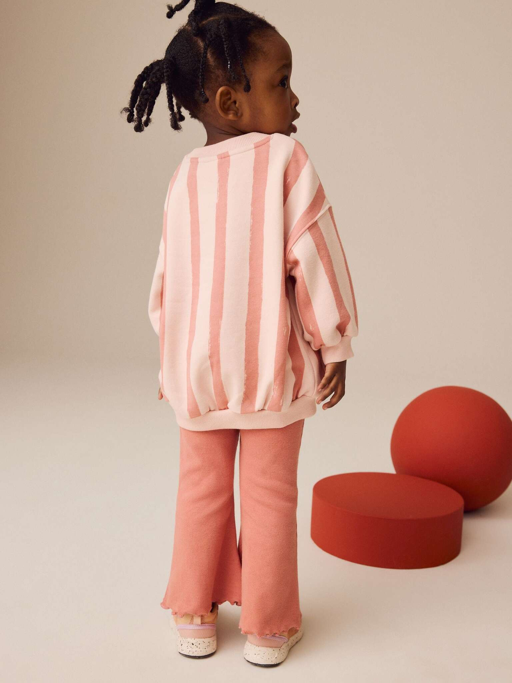 Толстовка и легинсы-клеш в комплекте для девочки Next E54-935, Розовый