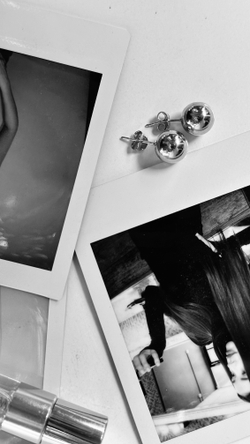 Серьги серебряные 925 шары