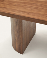 Стол Nealy с ореховым шпоном в темной отделке, 240 x 100 см