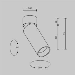 Спот Maytoni   C055CL-L12W2.7K-SS-W