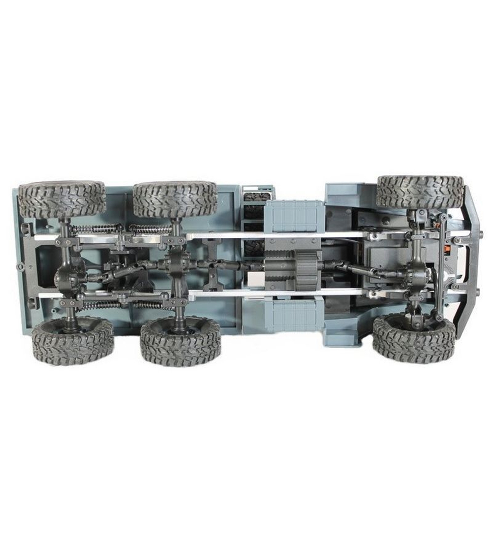 Радиоуправляемая машина MN MODEL военный грузовик (серый) 6WD 2.4G 1/16 RTR
