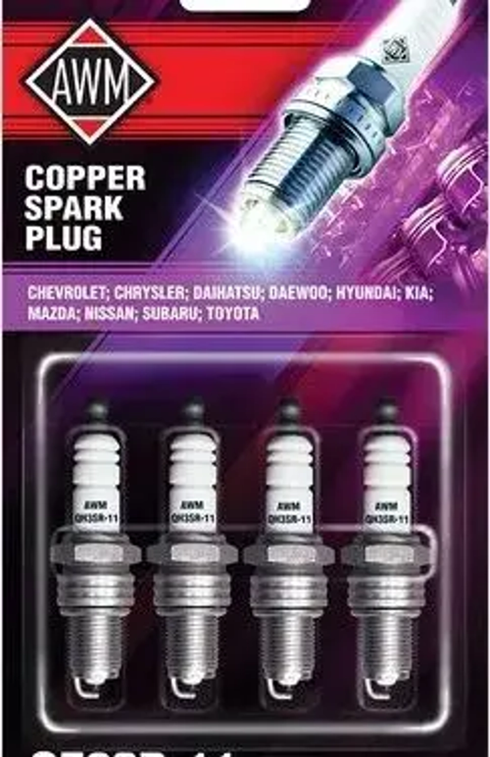 ТС Свечи зажигания AWM QH2SR-11 (компл.4шт)ВАЗ инж. 8кл.