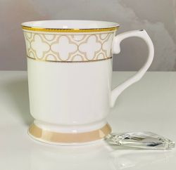 Lenardi 145-488 Кружка 350 мл ЖОЗЕФИНА в под.уп.(х36)Костяной фарфор