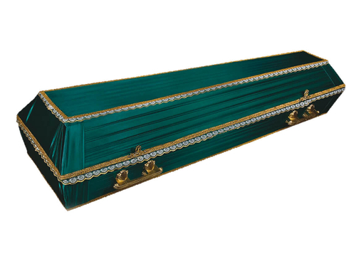 Гроб обитый тканью «траур»