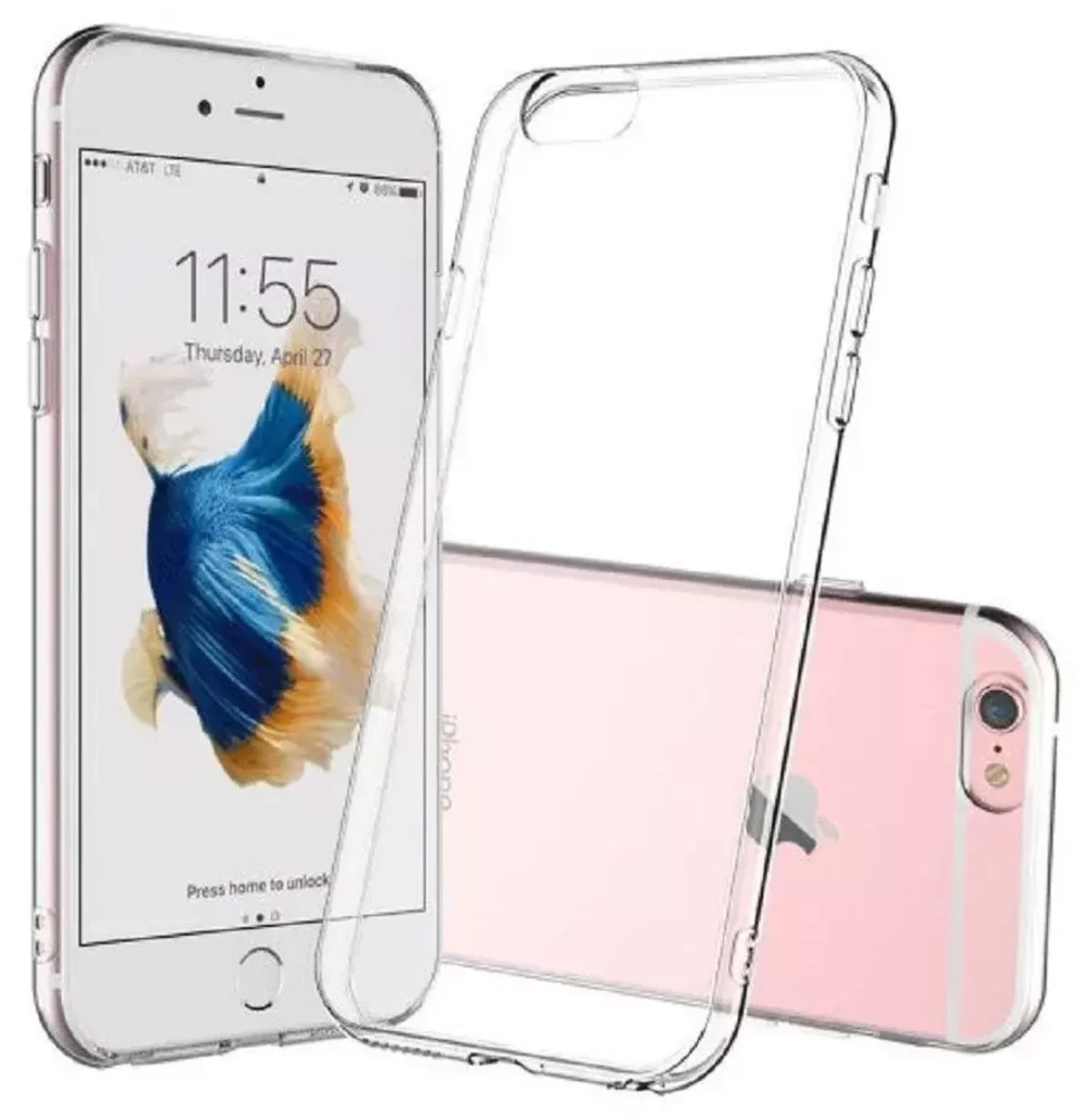 Чехол силиконовый для iPhone 6 / 6S прозрачный