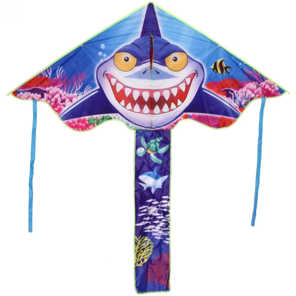 Воздушный змей «Акула» 140х140 см,микс