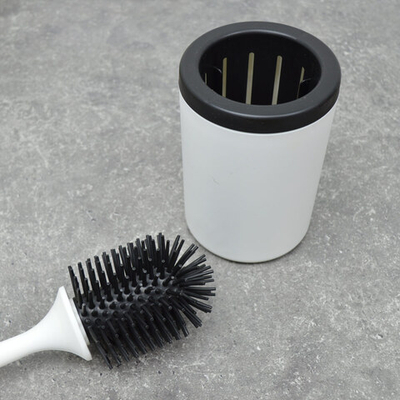 Ерш для туалета гибкий с подставкой, белый