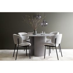 Стул Embrace, букле, светло-серый