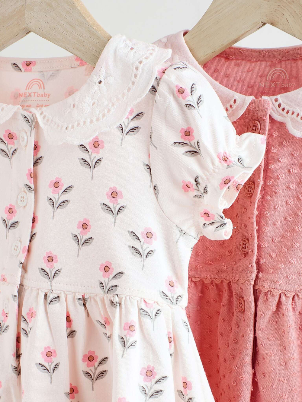 Платье для девочки Next AA8-198, 2 шт., Розовый, Белый