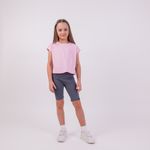 Футболка укороченная без рукавов "Роза" подростковая