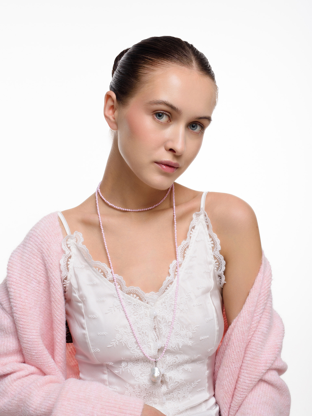 Сет "Summer Gentle" Pink с жемчужиной