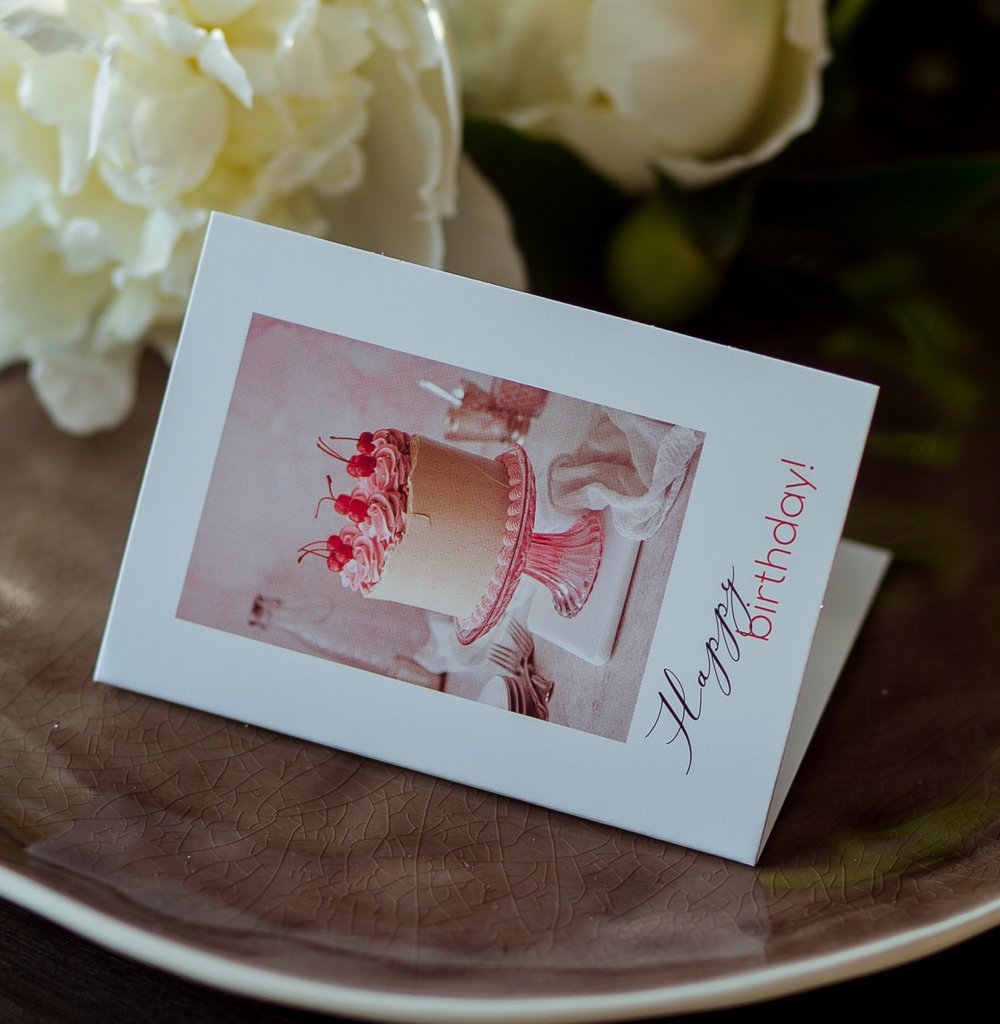 открытка 7х10 см арт.ВЛ 481 "Happy birthday" (упаковка 10 шт.)