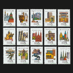СССР 1990 г № 6166-6180 Серия Столицы СССР и Союзных Республик Чистая MNH **