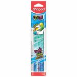 Линейка пластик 15 см, гибкая, MAPED (Франция) "Twist'n Flex Patterns", ассорти, 279115