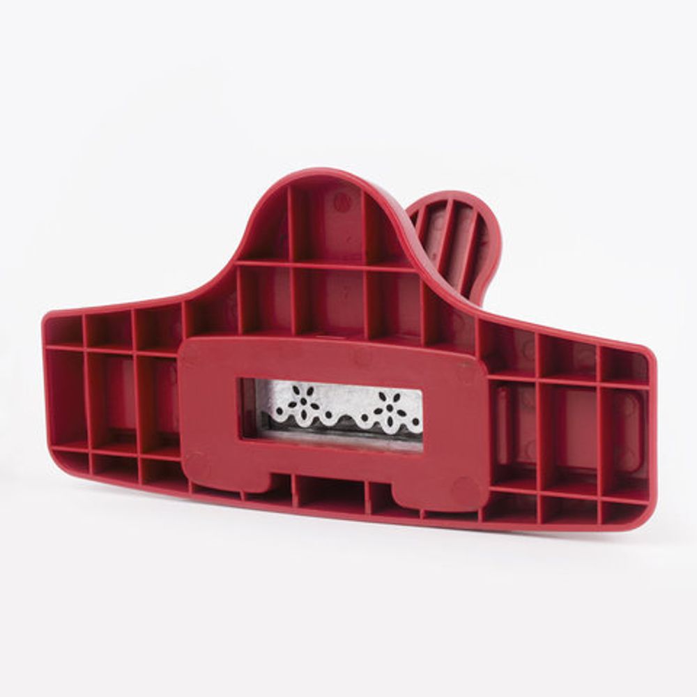 Дырокол фигурный для края "Ажур", диаметр вырезной фигуры 50х16 мм, ОСТРОВ СОКРОВИЩ, 227173