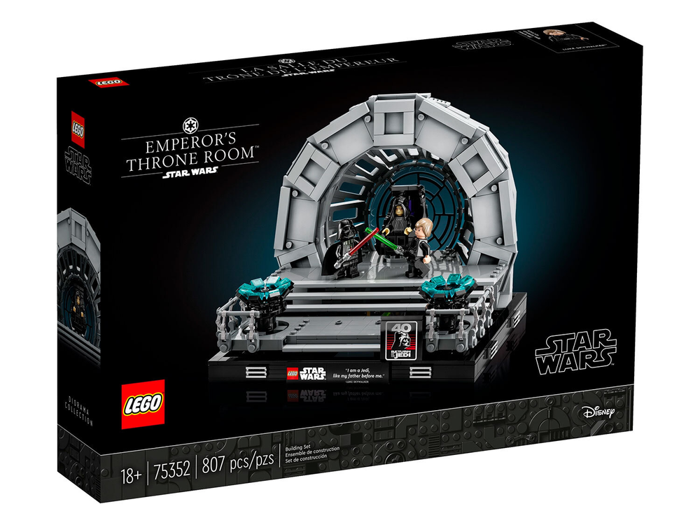 LEGO Star Wars 75352 «Диорама: тронный зал Императора» — сцена из “Возвращения джедая”